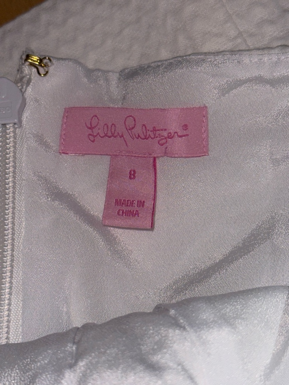 Lilly Pulitzer White Halter Mini Dress with Braided Neutral Trim - Picture 7 of 8